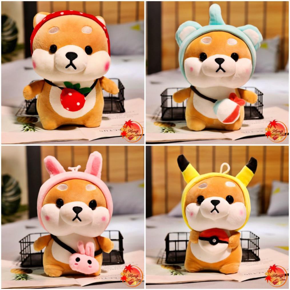 Gấu Bông Chó Shiba Cosplay Cute mềm mịn Size 25 cm | BigBuy360 - bigbuy360.vn
