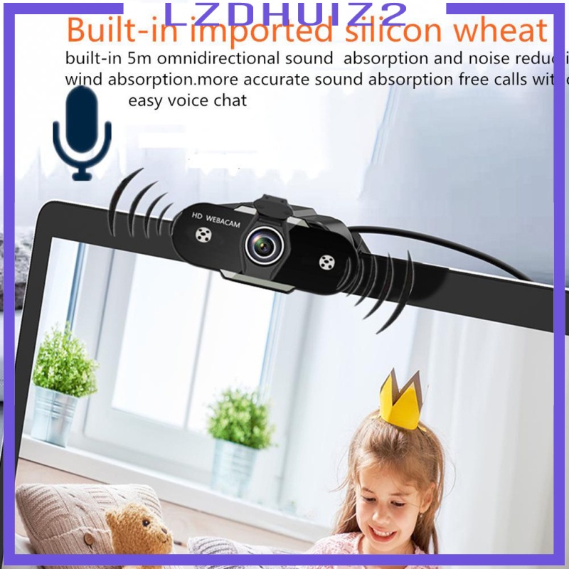 Webcam Hd Kèm Micro Cổng Usb Tiện Dụng Cho Pc Laptop | BigBuy360 - bigbuy360.vn