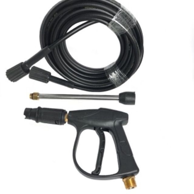 Dây xịt rửa xe áp lực gia đình 10m - Combo dây và súng ( hàng theo máy Ergen 6708) -