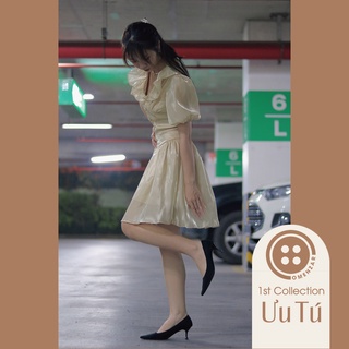 Đầm Nude Lụa Organza Dáng Xòe Công Chúa - [Ưu Tú]