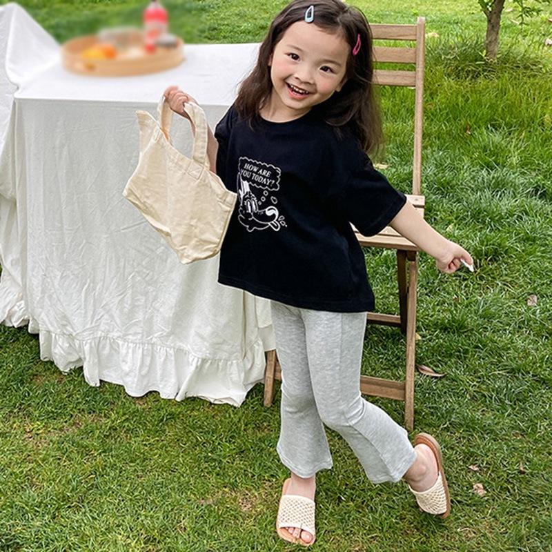 Quần dài ống loe màu trơn kiểu dáng thời trang dành cho bé gái