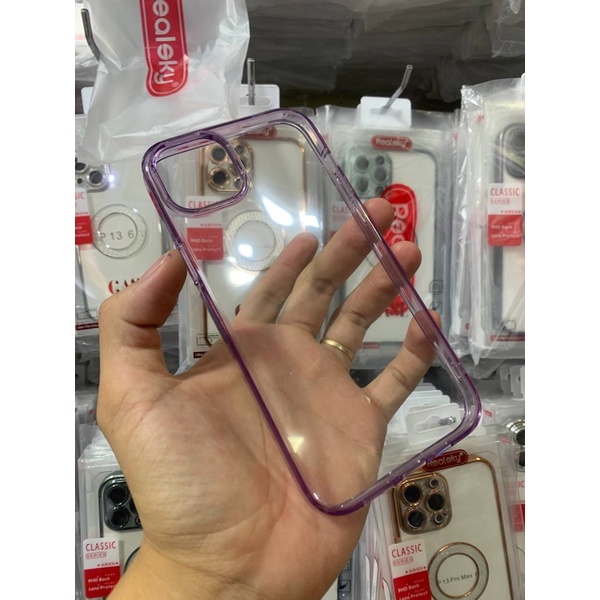 Ốp lưng Likgus meka viền màu nhạt  không ố màu dành cho iphone 13 pro max / 14 / 14 pro / 14 plus / 14 pro max