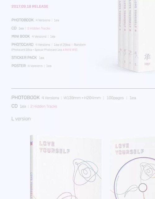 [CÓ SẴN] Album BTS Love Yourself Her