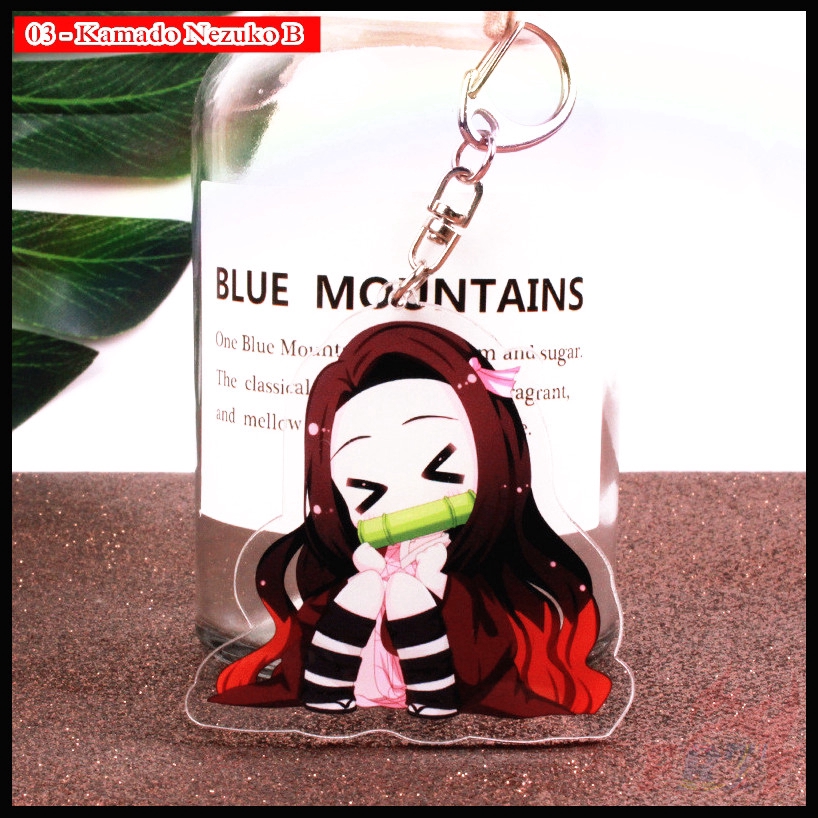 ❀ Demon Slayer: Kimetsu no Yaiba Móc khóa - Series 01 ❀ 1Pc Anime Acrylic Double-Sided Printed KeyRing Pendant Gifts