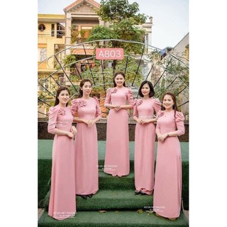 Combo áo dài bưng quả (set 6 bộ gôn 6 áo + 6 quần + 6 mấn)