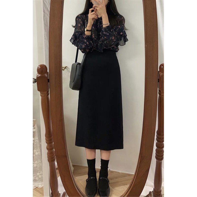 Chân váy dài chân váy midi dáng chữ A lưng cao fom đẹp | BigBuy360 - bigbuy360.vn