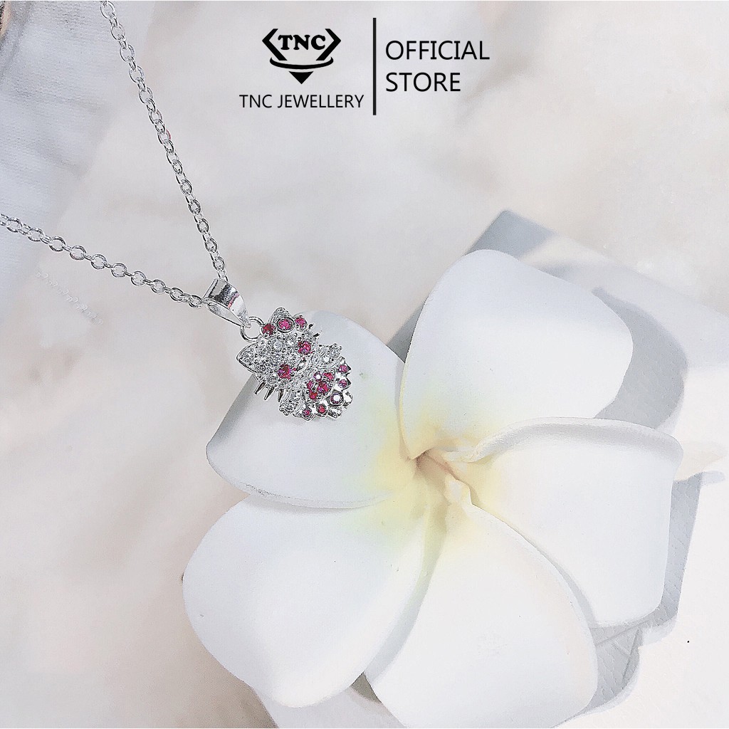 Vòng Cổ Bạc, Dây Chuyền Bạc Mèo Hello Kitty Đáng Yêu Cho Bé TNC JEWELLERY