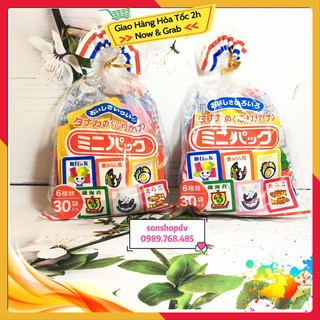 Combo Gia vị rắc cơm 6 vị 30 gói và gia vị rắc cơm hello kitty