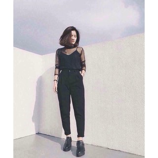 quần bagy vải trơn