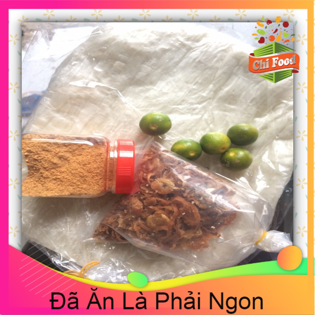 Combo Bánh Tráng Phơi Sương Muối Nhuyễn Hành Phi - Bánh tráng Tây Ninh