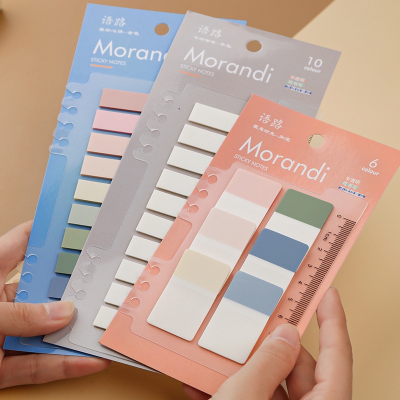 Set 120 Miếng Dán Ghi Chú Màu Sắc Xinh Xắn Tiện Dụng