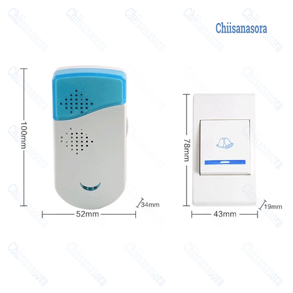 Chuông cửa không dây thông minh, thiết bị điều khiển từ xa, âm thanh báo động người già, trẻ em,phụ nữ mang thai