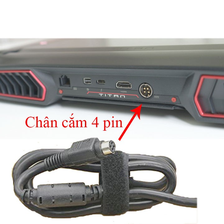 Sạc pin laptop MSI 19.5v 16.9a 1 năm bảo hành