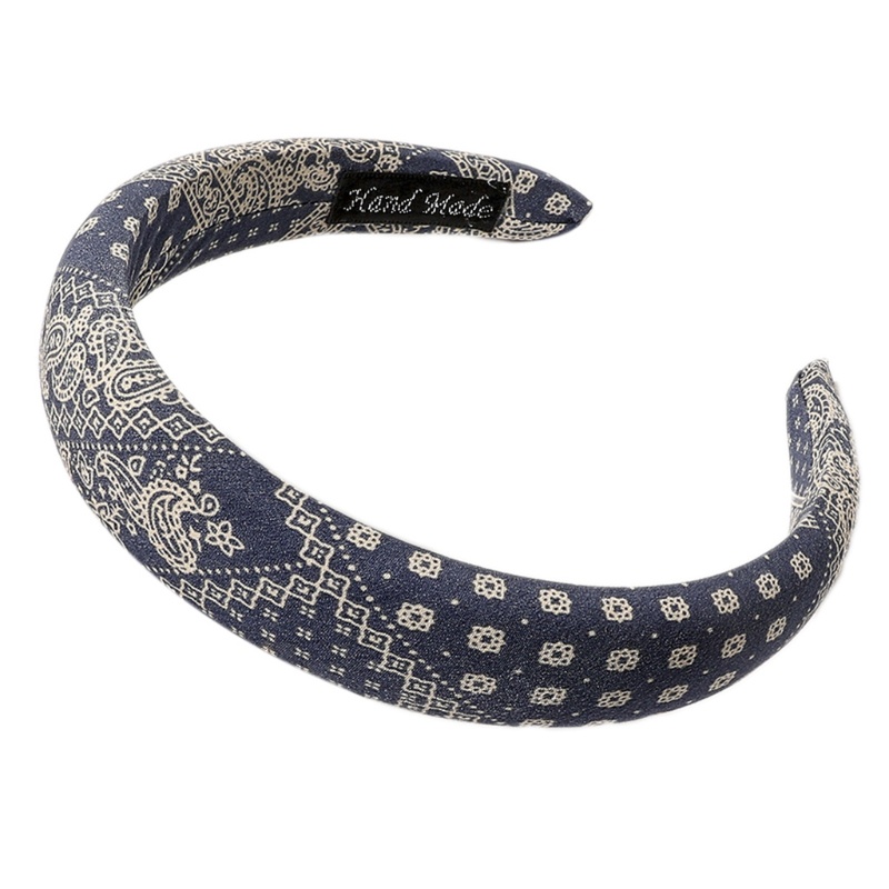 Băng Đô Turban Bản Rộng Co Giãn In Họa Tiết Phong Cách Bohemian Cổ Điển Dùng Làm Đạo Cụ Chụp Ảnh