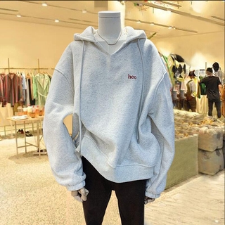 SUXI Áo hoodies tay dài họa tiết in chữ thời trang năng động