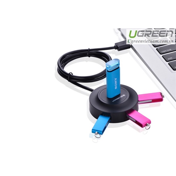 Ugreen 4 Port High Speed Mini USB 2.0 HUB For Flash Drive/Hard Disk/Keyboard/Mouse/Radiator/USB Fan