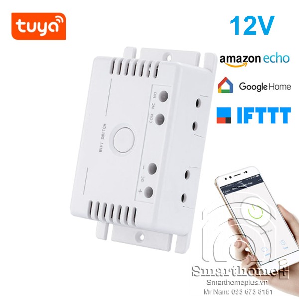 Công Tắc Wifi Và RF Điện Áp Thấp 7 - 32V DC Tuya SHP-SV2