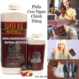PHẤN CON NGỰA TIARA TOP COUNTRY - Chai Đại 600g