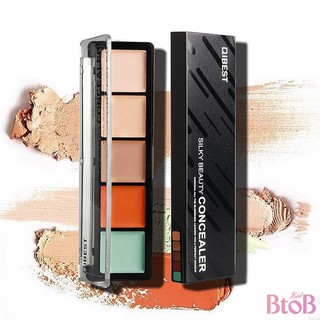 ✨Btob✨ 5 Color Cream Foundation And Concealer Contour Highlight  Makeup Palette