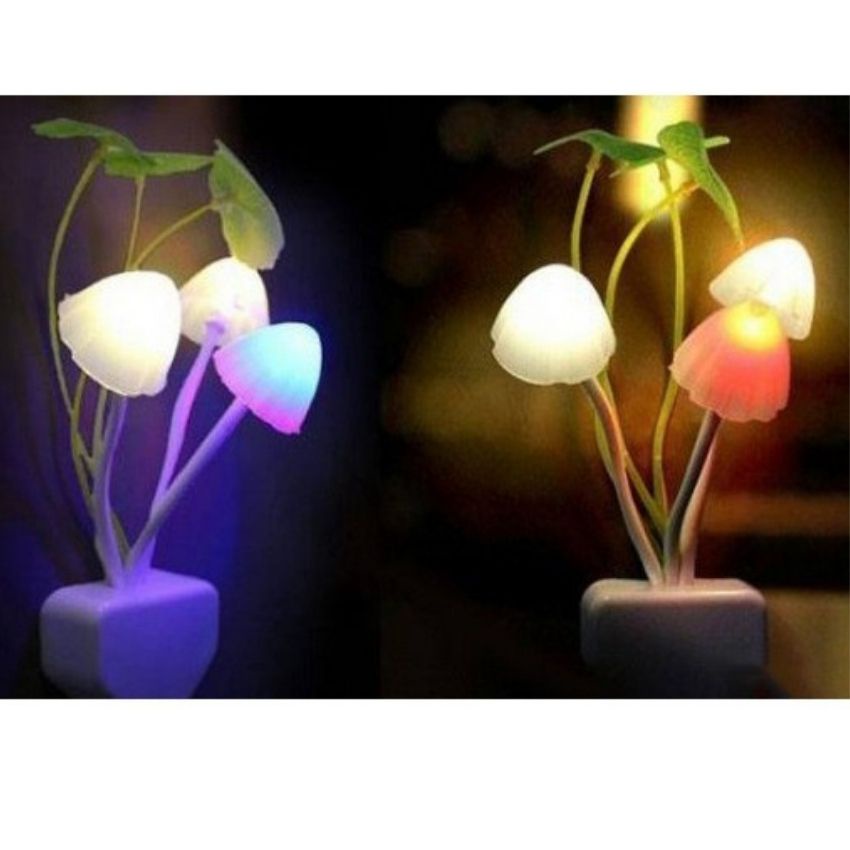 ĐÈN NGỦ CÂY NẤM ĐỔI MÀU THÔNG MINH CẢM BIẾN ÁNH SÁNG  ĐÈN NGỦ TRANG TRÍ NĂM 2022