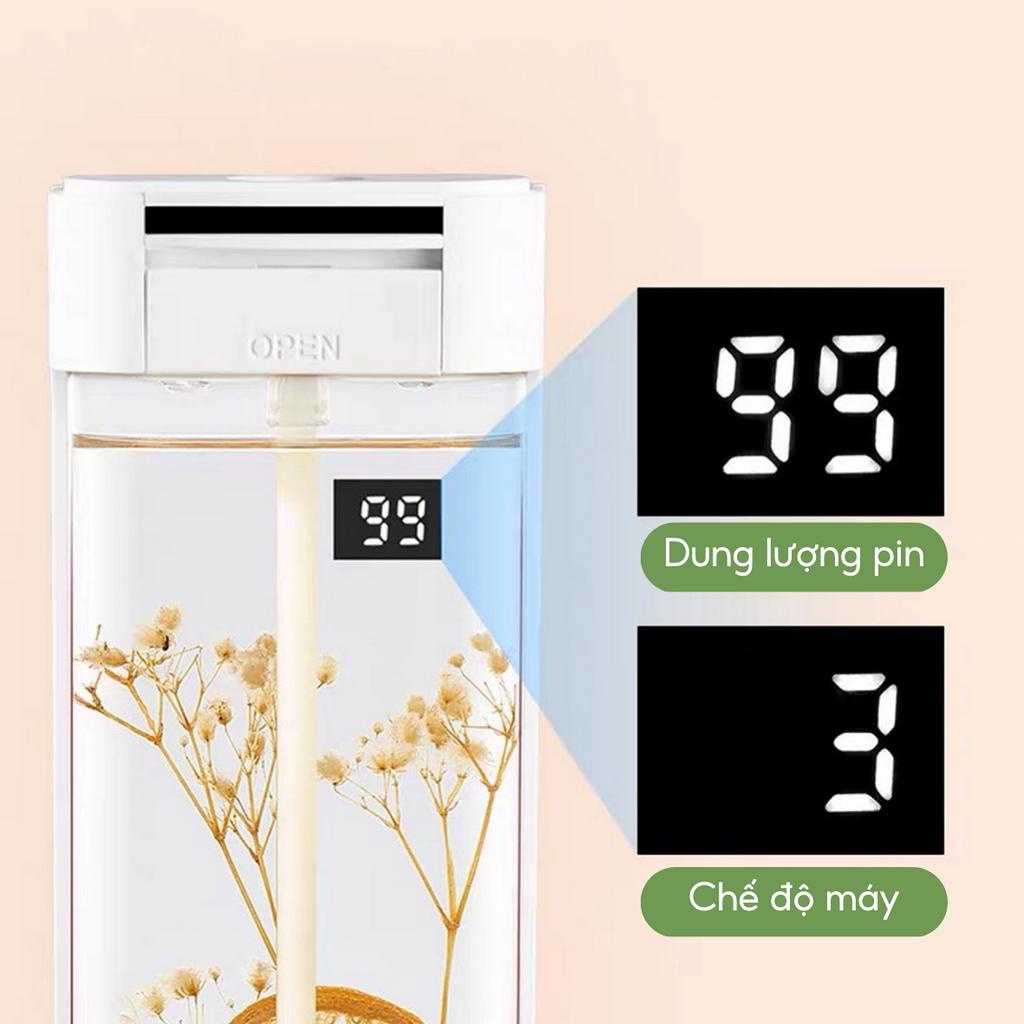 Máy Xịt Thơm Phòng Tự Động JD999, Nước Hoa Thơm Phòng, 6 Mùi Hương, Tích Hợp Pin Sạc USB 1200mAh