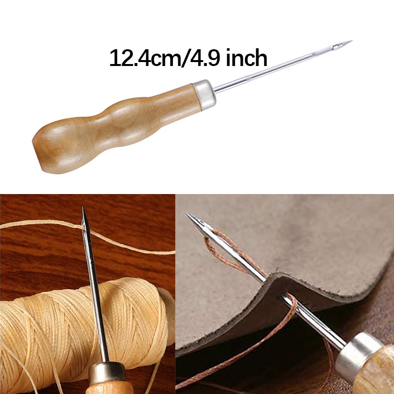 Bộ Dụng Cụ May Vá Đồ Da Thủ Công Kèm Kéo Cắt Chỉ Sáp Và 15 Cây Kéo