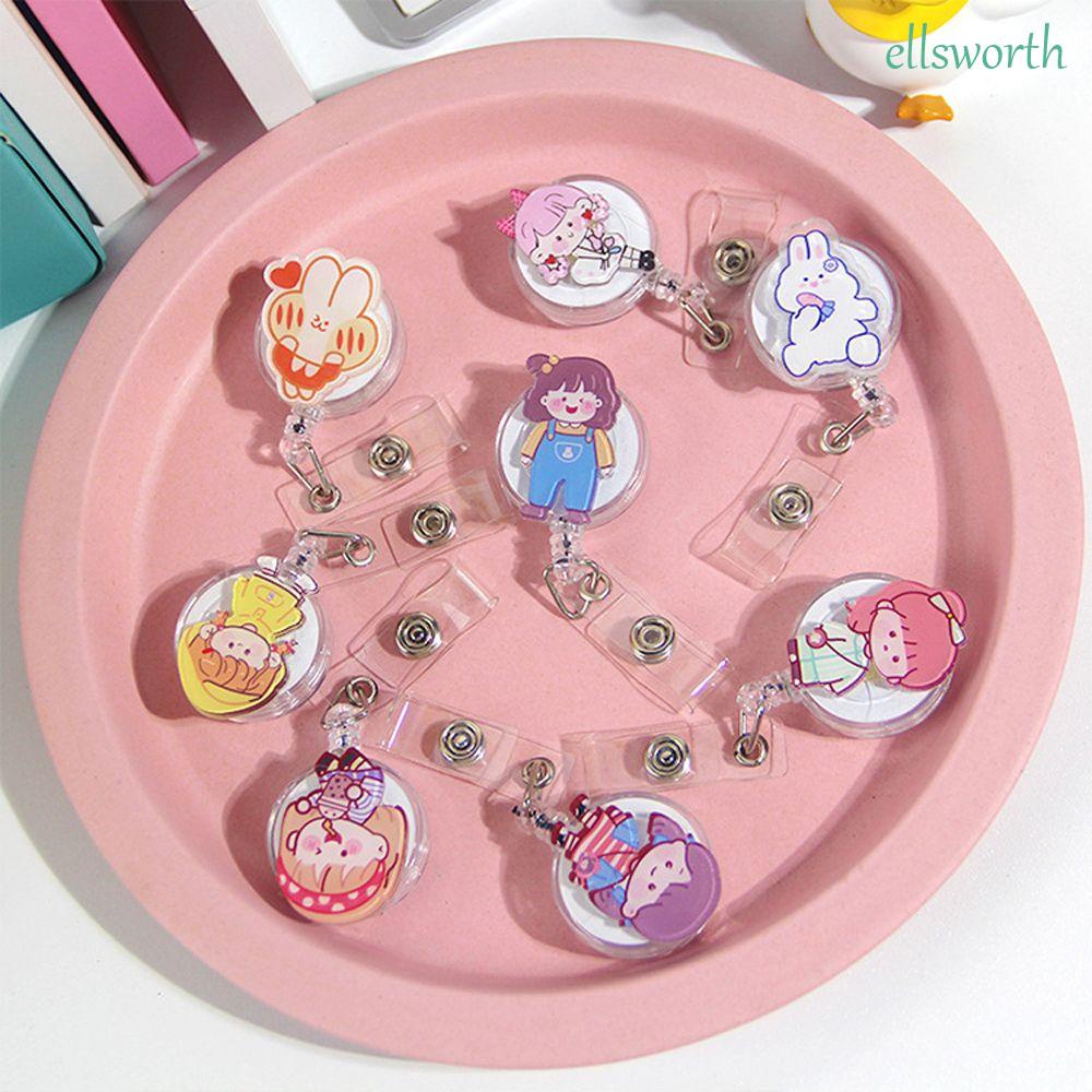 Dây đeo thẻ có thể thu gọn họa tiết hoạt hình dễ thương