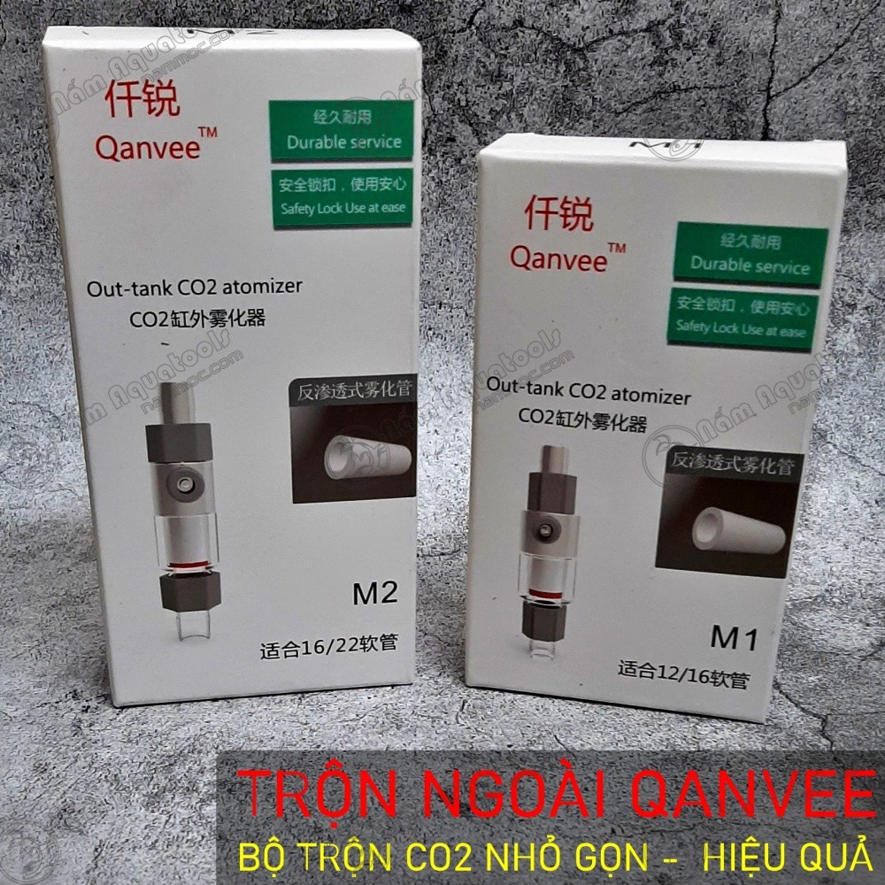 [Mã PET50K giảm Giảm 10% - Tối đa 50K đơn từ 250K] Bộ Trộn CO2 Qanvee - Bộ Trộn Sứ Nhỏ Gọn, Hiệu Quả Cho Bể Thuỷ Sinh