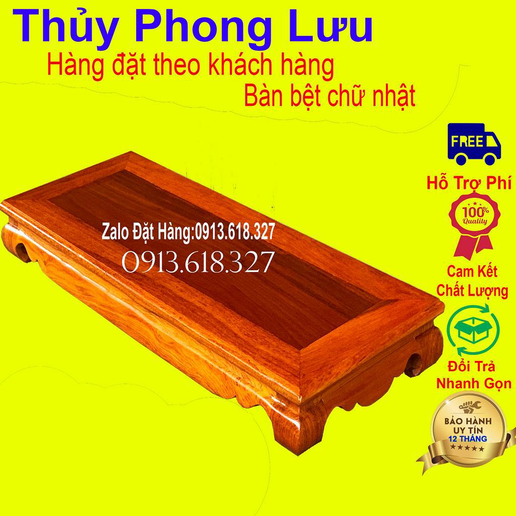 Bàn osin trơn chữ nhật gỗ cỡ to nhỏ theo yêu cầu