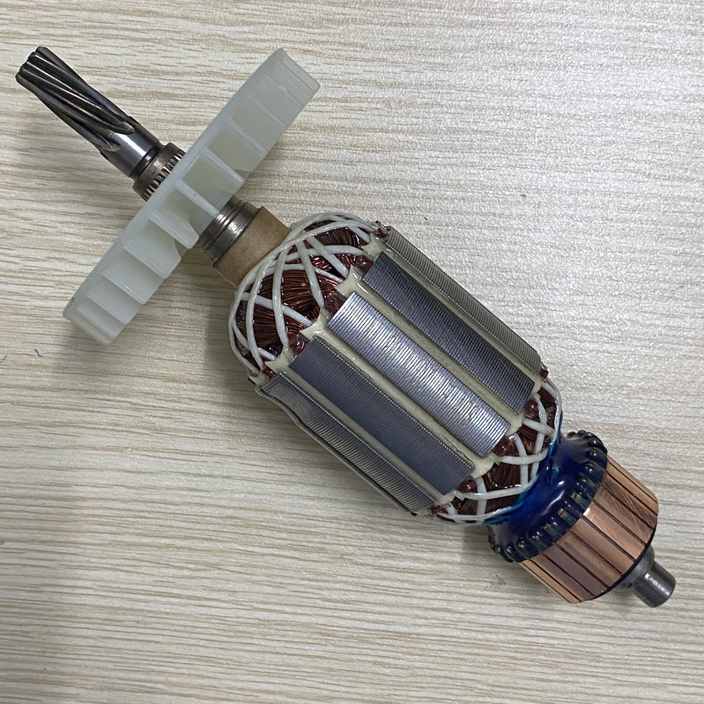 Rotor khoan bê tông LACELA - 7 Răng, Thân 41mm, Dài 160mm - Tặng chổi than
