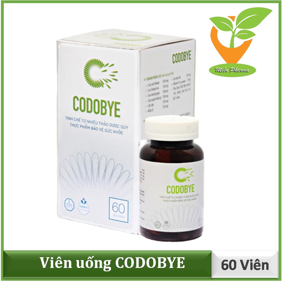 Viên uống CODOBYE 60 viên - Ngừa mụn, kiềm dầu, kiểm soát nhờn