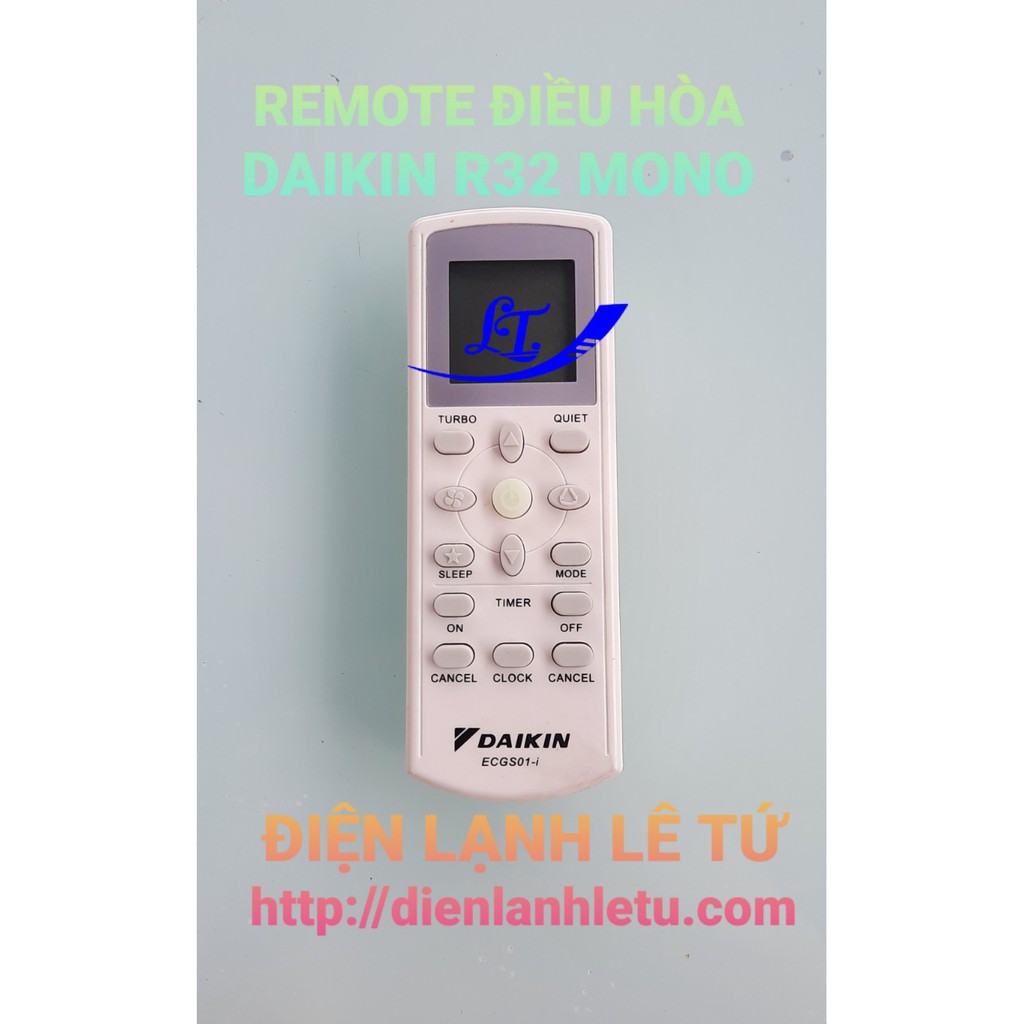 REMOTE ĐIỀU HÒA DAIKIN R32 MONO - ĐIỀU KHIỂN MÁY LẠNH DAIKIN R32 MONO
