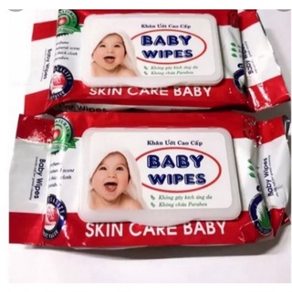 Khăn giấy ướt cao cấp baby wipes 80g - không mùi