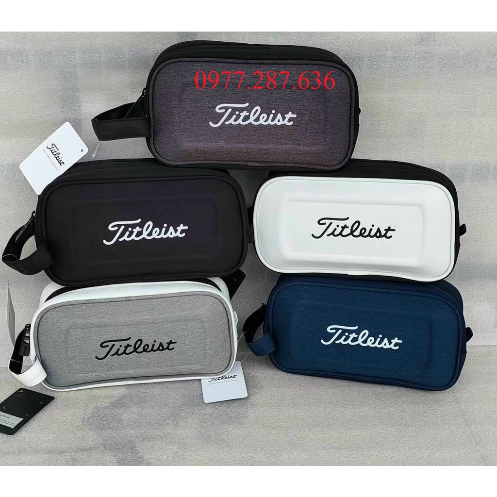 Túi cầm tay golf Titleist nhỏ gọn chống nước có quai cầm tiện lợi đựng đồ dùng cá nhân CT005