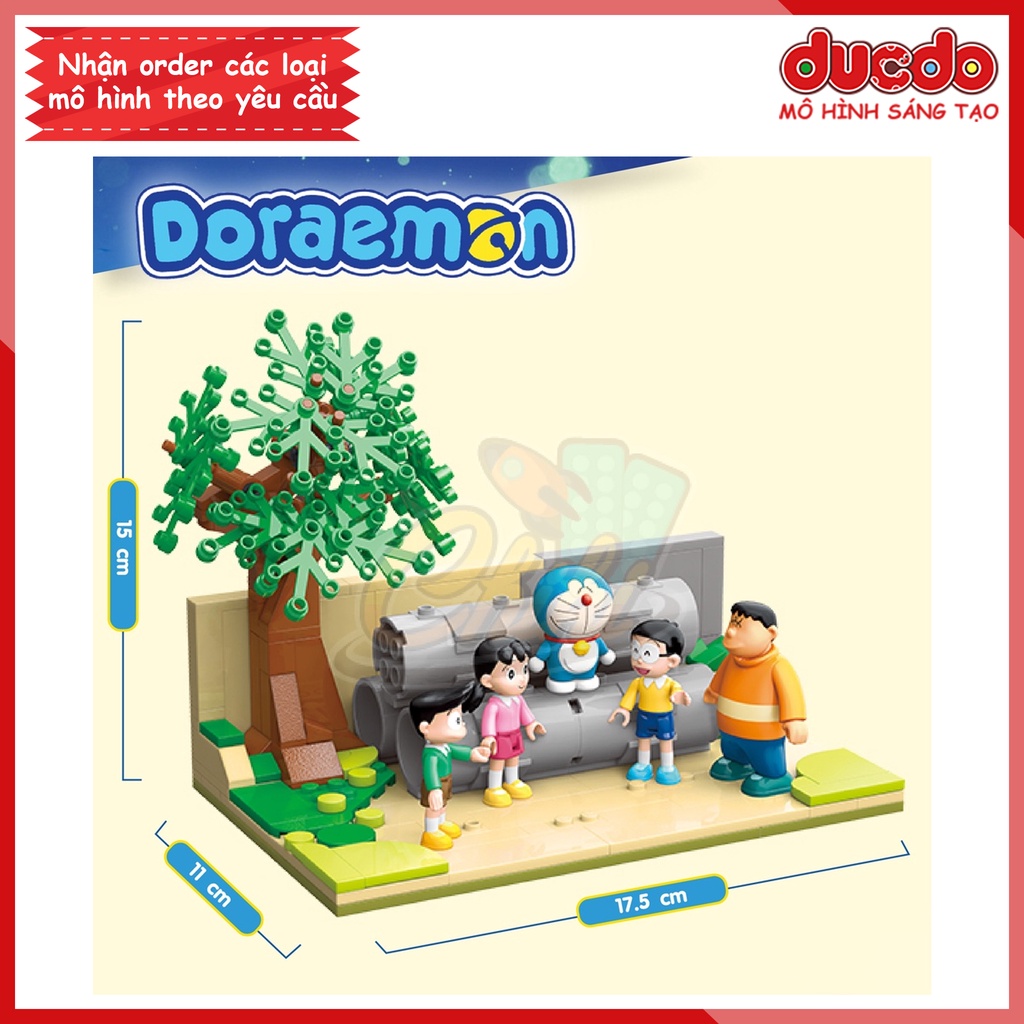 Keeppley K20409 Lắp ghép sân chơi Doraemon Nobita siêu đẹp - Đồ chơi Xếp hình Mô hình Doremon Nobi K20402