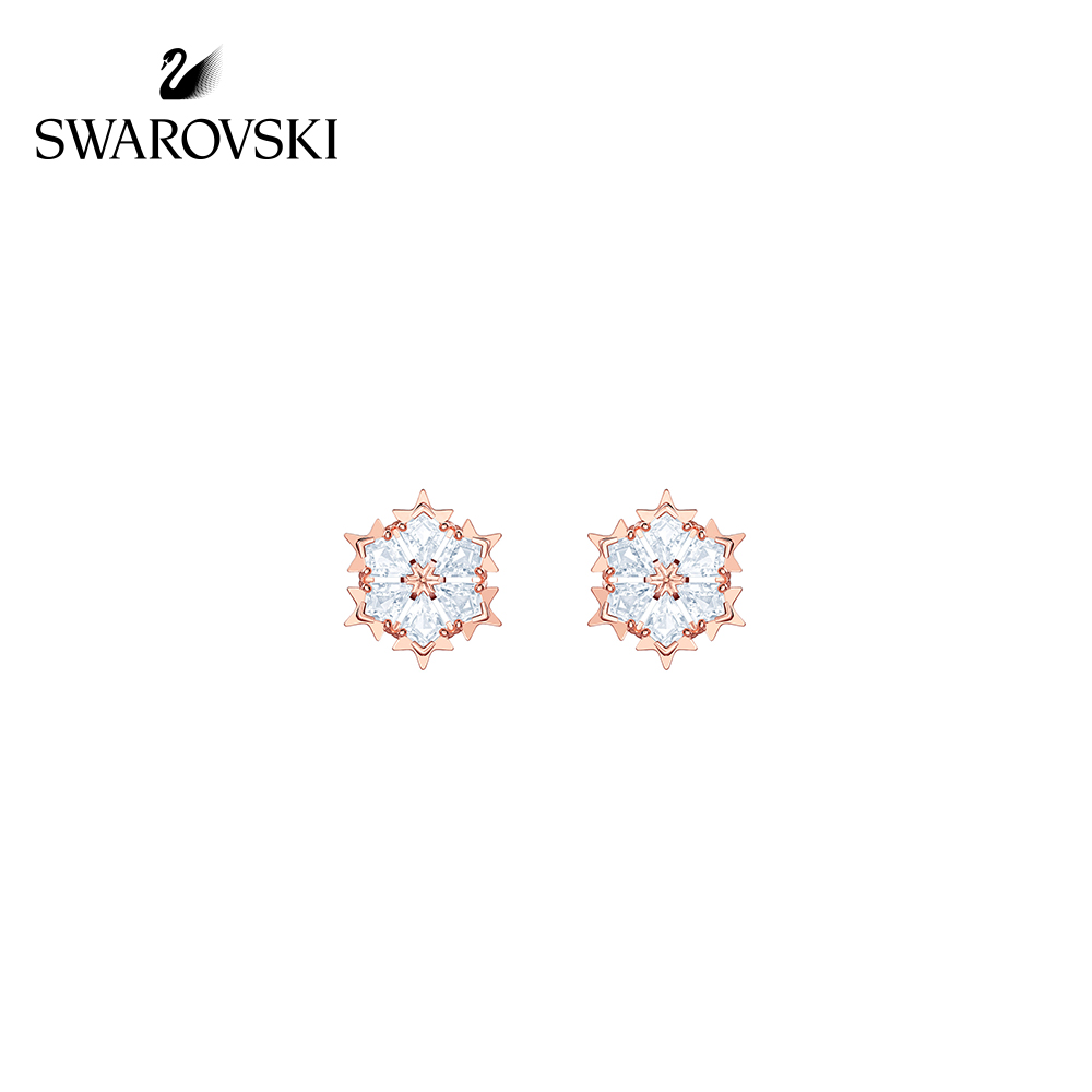 FLASH SALE 100% Swarovski Bông Tai Cá Tính Nữ MAGIC Bông tuyết xinh đẹp Earrings Simple Chic FASHION Earrings trang sức đeo Trang sức