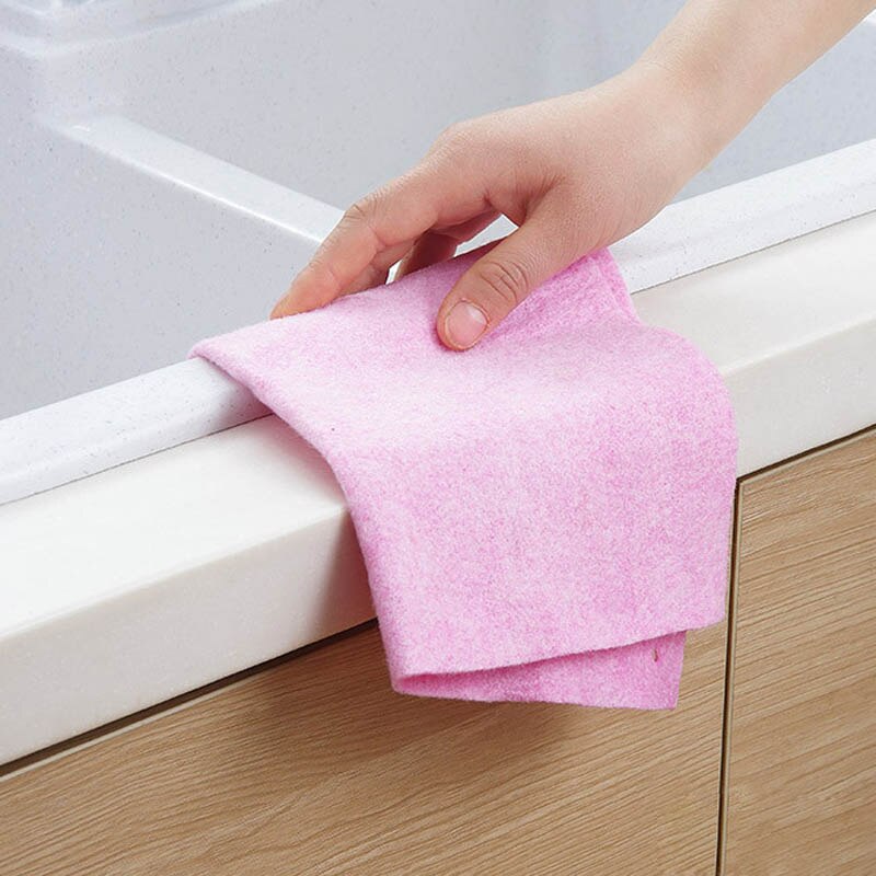 Khăn Lau Chén Dĩa Vải Xơ Dừa Chống Dầu Mỡ Thấm Hút Tốt Dùng Trong Nhà Bếp