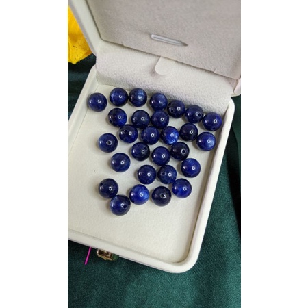 Hạt lẻ đá Kyanite 8-8.5mm xâu vòng handmade, DIY