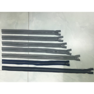 Dây Kéo SCIL Số 5 Răng Kim Loại Đầu Đồng Xám Các Cỡ Cao Cấp Hàng Công Ty