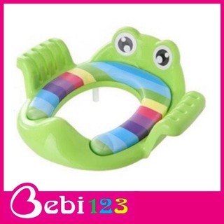 Đệm Lót Thu Gọn Bồn Cầu Hình Ếch Xinh Xắn Cho Bé