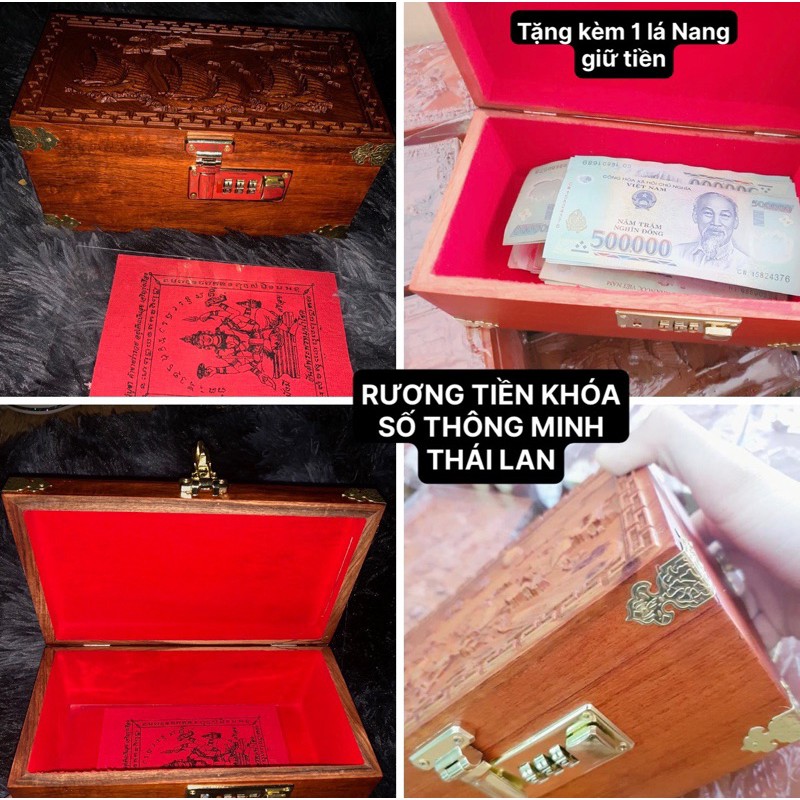 [HÀNG THÁI KÈM 1 NANG] RƯƠNG GỖ ĐỰNG TIEN KHOA1 SO61 THONG6 MINH THÁI LAN[FREESHIP][TẶNG KÈM 1 LA PHEP GIU TIEN][CÓ SẴN]