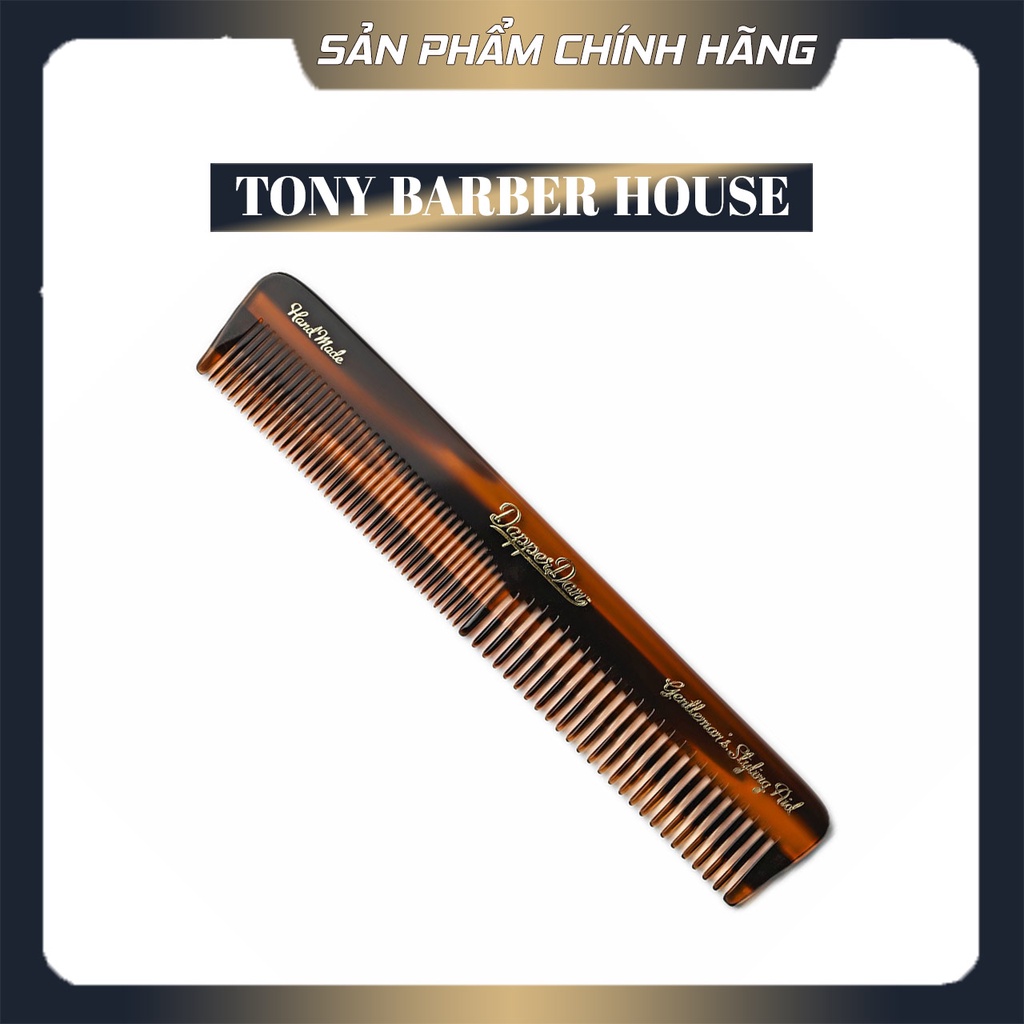 Lược tạo kiểu tóc bỏ túi Dapper Dan Hand Made Styling Comb 17cm