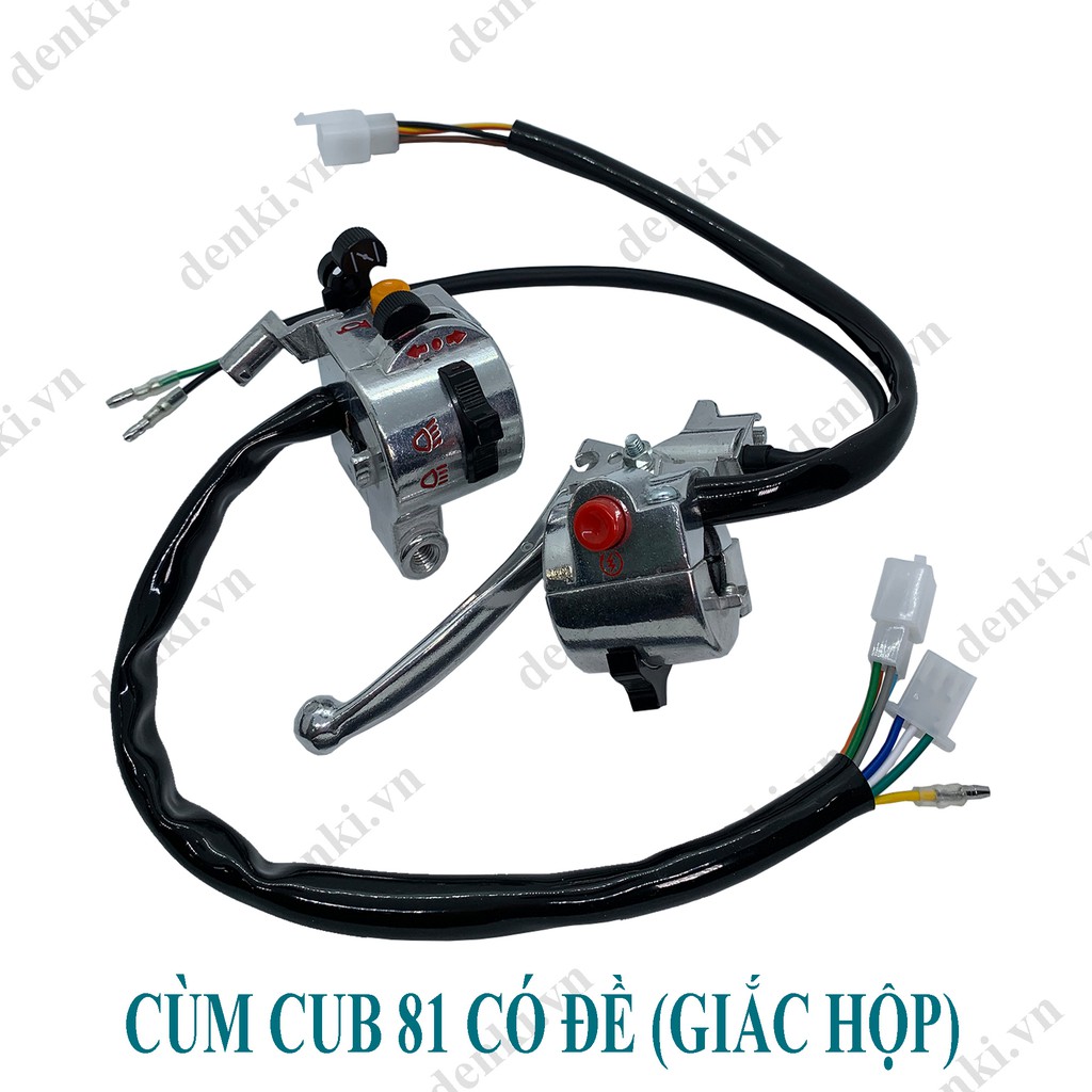 Bộ cùm Cub 81 Trung Quốc (Có đề - Giắc hộp)