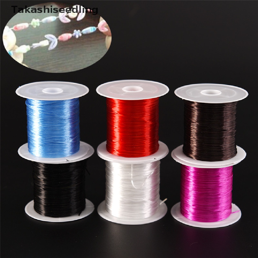 Cuộn Dây Co Giãn Xỏ Hạt Làm Trang Sức DIY 1MM