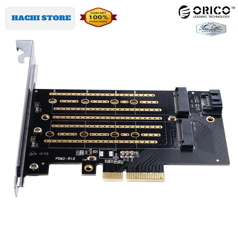 Card mở rộng ổ cứng SSD M.2 NVMe qua khe Pci-E 3.0 X4 Orico PDM2 - Hàng chính hãng