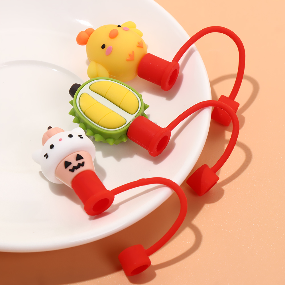 Nắp Đậy Ống Hút Bằng Silicone Chống Bụi Tái Sử Dụng Tiện Lợi