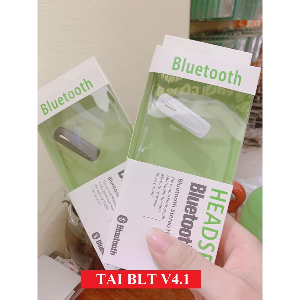 [Mã ELORDER5 giảm 10K đơn 20K] Tai nghe bluetooth M165 - 1 tai kèm móc - Tai nghe bluetooth giá rẻ