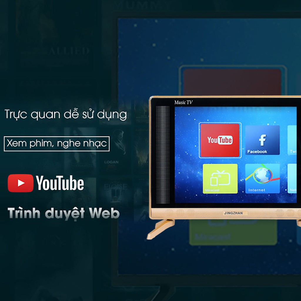 [Siêu rẻ]SẢN PHẨM MỚI TIVI HIỆU JINGZHAN 17 INCH HÌNH ẢNH SẮC NÉT HÀNG CHÍNH HÃNG BẢO HÀNH 1 NĂM | BigBuy360 - bigbuy360.vn
