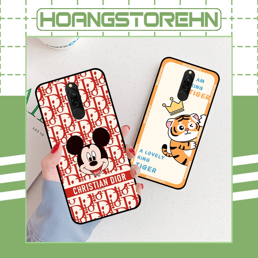 Ốp Xiaomi Redmi 8 in hình mickey, hổ, kingtiger siêu rẻ T19 - T24