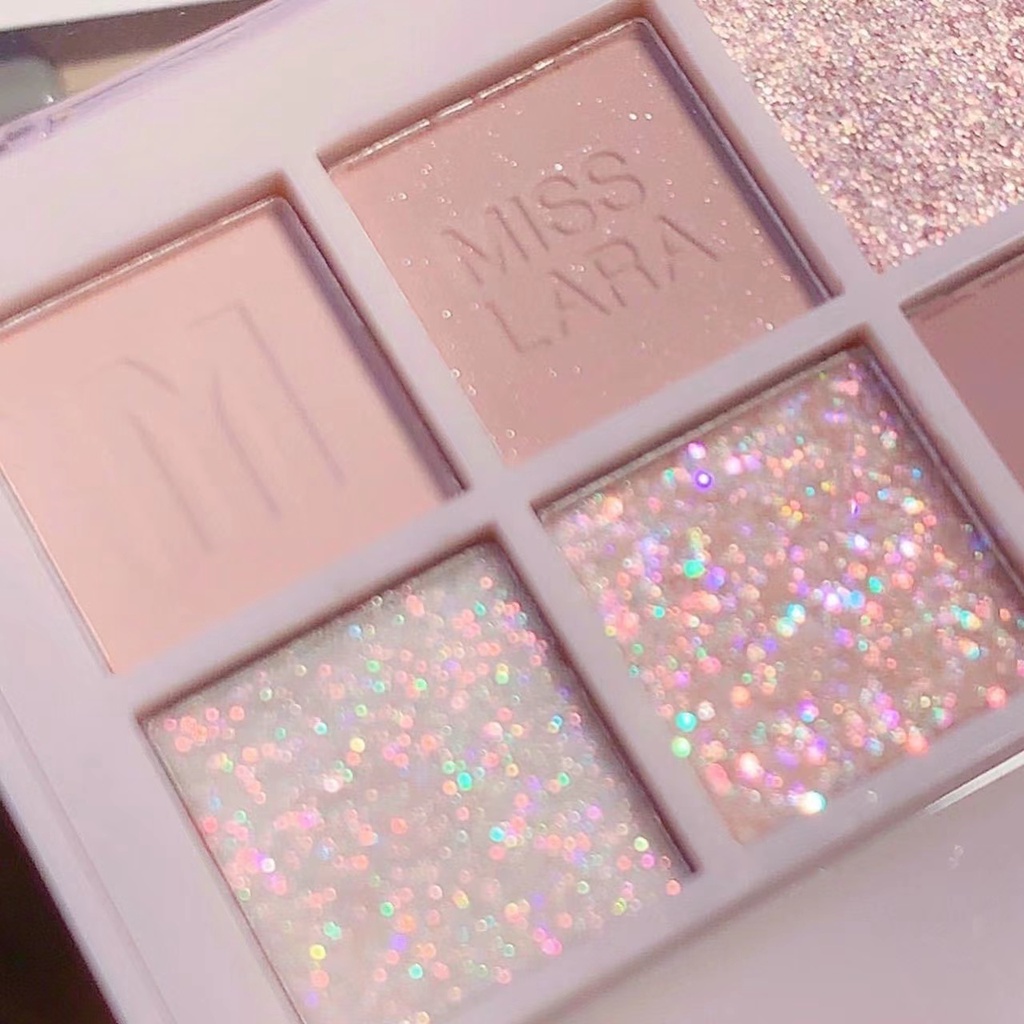 Bảng Phấn Mắt Misslara 10 Màu Tông Sữa Hạt Dẻ/Màu Sâm Panh/Hoàng Hôn Tông Màu Sâm Panh